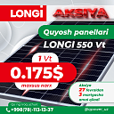 Quyosh panellari (Солнечная панель) LONGi LR5-72HPH-550W, mono 550Вт