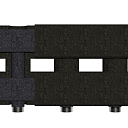 Гидроколлектор с термоизоляцией (3+1) 25мм GIDRUSS BM-60-4D.EPP