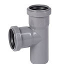 Тройник ПП для внутренней канализации 87° Ду 50х50 OSTENDORF