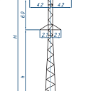 Опоры линий электропередачи П110 - 6+4