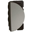 Выключатель одномодульный правый 10 AX - 250 V± круглый магнезиум 573112