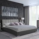 Двуспальная кровать "Corso-1L" оттенки серого