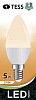 Лампа светодиодная C30 5 Вт "TESS" E14 3000K