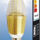 Лампа светодиодная "Свечка" T-CB 10 Вт "TESS" E14 6500K GOLD