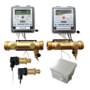 Общедомовый теплосчетчик Ду15 RS-485 + 2 имп. входа, qp=1,5 м3/ч, 2 датчика давления, 150°C