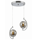 Люстра S1695-P 2xE27 CHROME+GREY 250x250x750 (TEKAVIZE) 159-17800