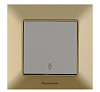 Переключатель Panasonic Karre Plus 1-клавишный. Цвет: бронза, черный, серебро, темно-серый