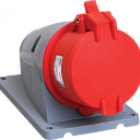 Розетка стационарная ССИ-115 16А-6ч/200/346-240/415В 3Р+РЕ+N IP44 MAGNUM ИЭК