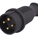 Вилка трехфазная 3Р+Е 3х32А 380V (каучук)