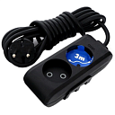 Удлинитель Viko Multi-Let 2х3м (черный) 400-36511