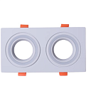 Светильник Low UGR фиксированный поворотный алюминиевый downlight, IP20, GU5.3, белый, круглый (TEKLED), артикул 143-03468