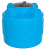 Ёмкость ЭВЛ 200 л голубая с отводом, крышка 450 мм