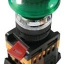 Кнопка AELA-22 зеленая с подсветкой NO+NC 220В Грибок EKF