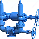 Блок предохранительных клапанов 17с90нж Д80 Ру160,0МПа