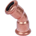 Отвод медный 35х45° пресс sanha