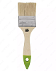 Кисть плоская 50 мм, натуральная щетина, деревянная ручка