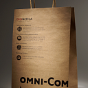 Фирменный пакет из крафта omni-com diginetiсa