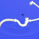 Гофра сифон для ванный 653 (выпуск пластмассовый) (25)