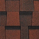 Ламинированная черепица серия Dragon Standard, красный