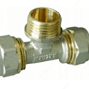 Тройник переходной на металлопластиковую трубу с наружной резьбой