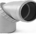 Отвод поворотный (универсальный) 110 мм