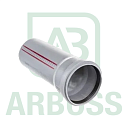 Труба канализационная ф 110х500 мм Ostendorf