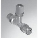 Тройник запрессовываемый со втулками из нержавеющей стали