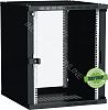 Шкаф настенный 15U 600х600мм дверь стекло LWE5-15U66-GF