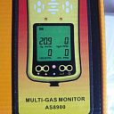 Анализатор кислорода, угарного газа, сероводорода и горючих газов в воздухе AS8900 Smart Sensor