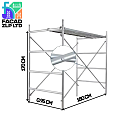 Строительные леса оцинкованные, поддон, труба 40×2.5 мм, Китай
