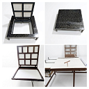 Напольный металлический люк 100*100