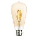 Лампа светодиодная FL ST64 6W 600LM GOLD E27 2700K (TL) 527-01370