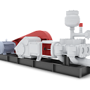 Насосный агрегат АН-50, электродвигатель 55 кВт/1000 об., ОБП, на раме, с краном НБ40