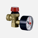 RBM Клапан без. с манометром 1/2 FF 3 бар