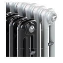 Стальной трубчатый радиатор отопления RIFAR TUBOG, нижнее одностороннее подключение с термостатическим клапаном (цвет белый), 6 секций, модель 2