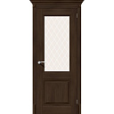 Межкомнатная дверь Классико-33 Dark Oak White Crystal