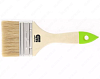 Кисть плоская 75 мм, натуральная щетина, деревянная ручка