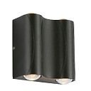 Светодиодный уличный настенный светильник LED PL-543-2 4x1W SAND BLACK 3000K IP54 183-03326