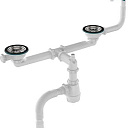 Сифон для двойных моек D0181-12-MR
