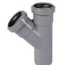 Тройник ПП для внутренней канализации 45° Ду 50х50 OSTENDORF