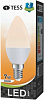 Лампа светодиодная C30 7 Вт "TESS" E14 3000K СВЕЧКА