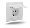 Розетка "Camilla" 16А с заземлением, с крышкой PRIME