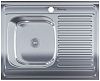 Раковина кухонная, стальная 6080