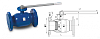 Кран шаровый стальной Temper 28420150 DN150 PN25 фланцевый