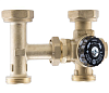Комплект термостатического смесительного клапана 4-х ходовой, подсоединения для насоса и возвратной T-образной муфты G 1 KVS 3,5