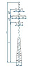 Опоры линий электропередачи П110-4нт