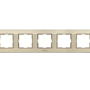 Рамка 5м горизонтальная Karre Plus Panasonic. Цвет: бронза, черный, серебро, темно-серый