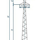 Опоры линий электропередачи П110-4нт
