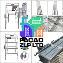 Леса строительные оцинкованные, импортные, труба D-40 мм, толщина 2.5 мм