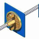 Шкворень с гайкой и шайбой
